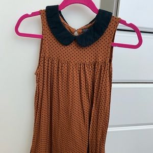 Polka dot sweetheart neckline dress